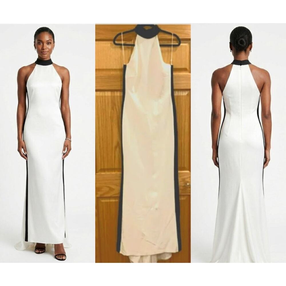 Issue New York Sleeveless Mock Neck Gown